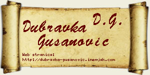 Dubravka Gušanović vizit kartica